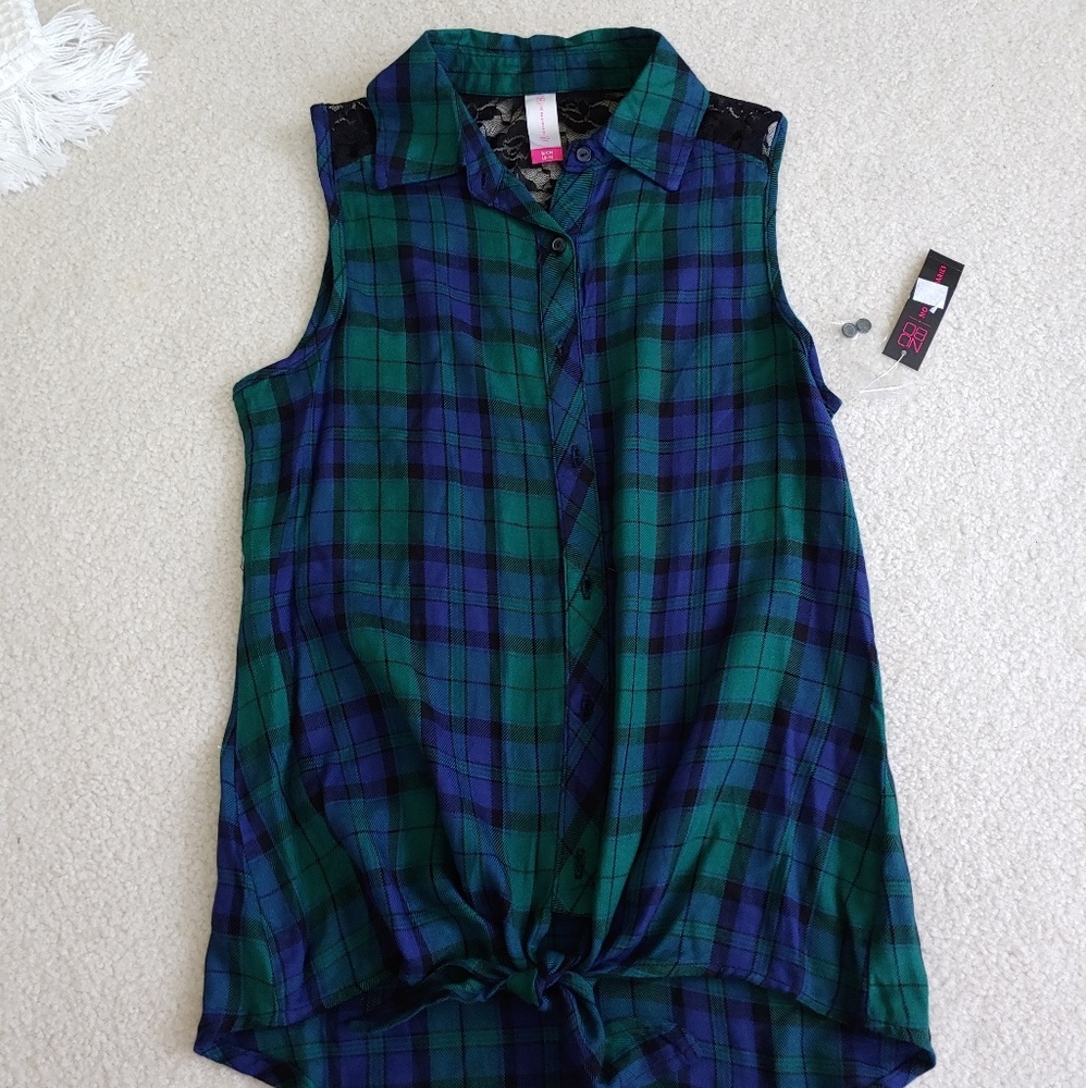 Plaid tank top